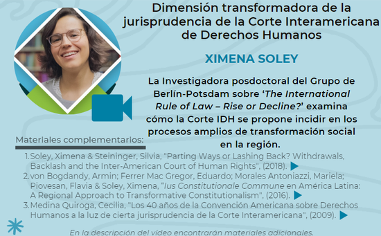 Ximena Soley - Dimensión transformadora de la jurisprudencia de la Corte IDH.