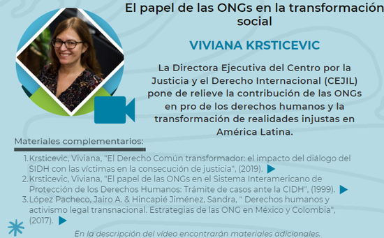 Viviana Krsticevic - El papel de las organizaciones no gubernamentales en la transformación social