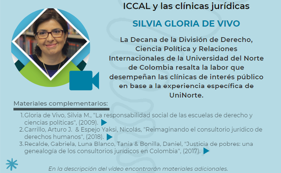 Silvia loria - ICCAL y las clínicas jurídicas