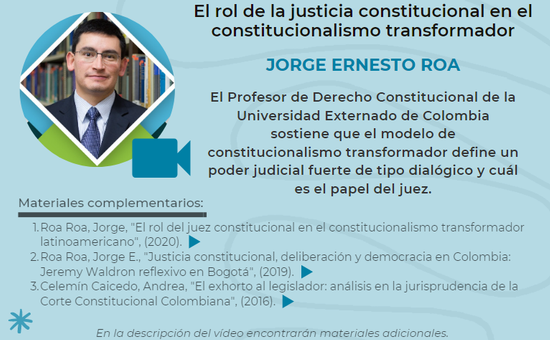Jorge Roa Roa - El rol de la justicia constitucional en el constitucionalismo transformador