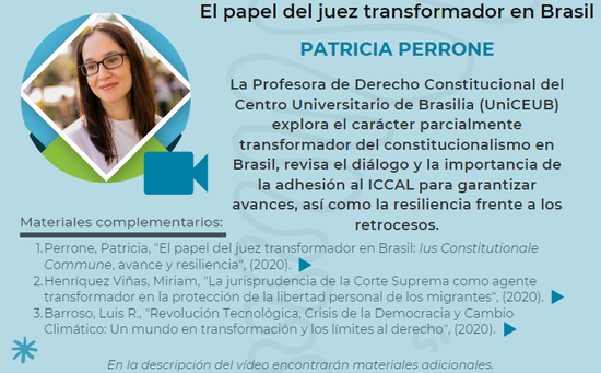 Patricia Perrone Campos Mello - El papel del juez transformador en Brasil