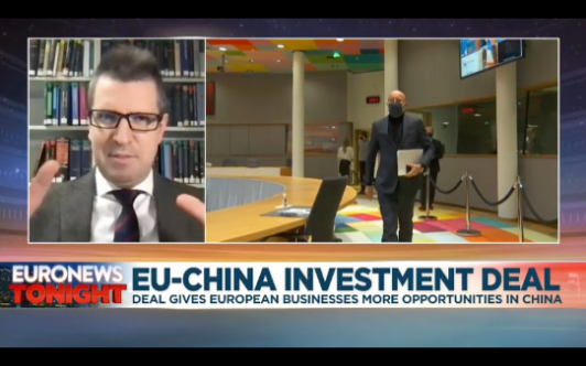 Interview on Euronews about China-EU Investment Agreement
